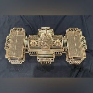 Gold Wire Desk Organizer Set